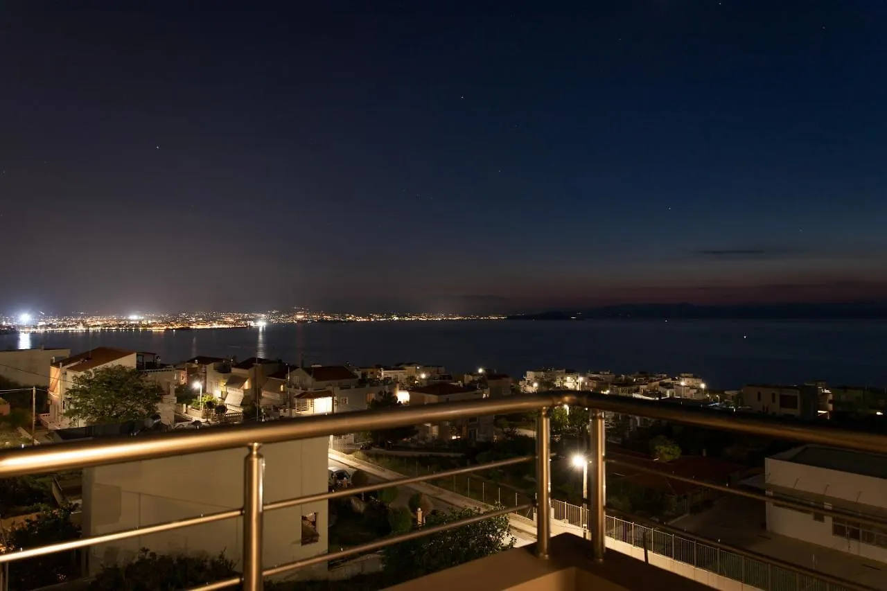 Overview Chania With Sea View And Amazing Sunset Greece