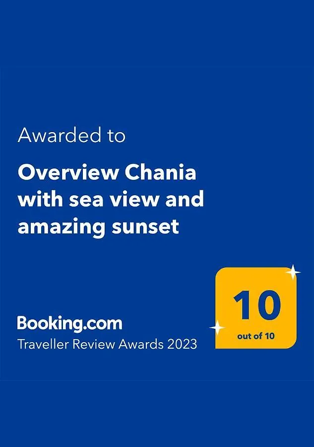 Apartamento Overview Chania With Sea View And Amazing Sunset